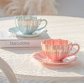 Drop Shipping Hot Sale Ceramic Coffee Cup Saucer Set Ceramic Mug Afternoon Tea Wholesale High Value Mug