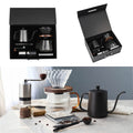 Hot Sale Outdoor Modern Manual Drip Travel Bag Packaging Grinder Pot Kettle Pour Over Coffee Maker Grinder Set Gift Box