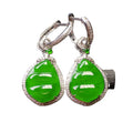 18K Gold Diamond Pendant a Type Jadeite Ruyi Guanyin White Gold Green Purple Jade Buddha Pendant Necklace