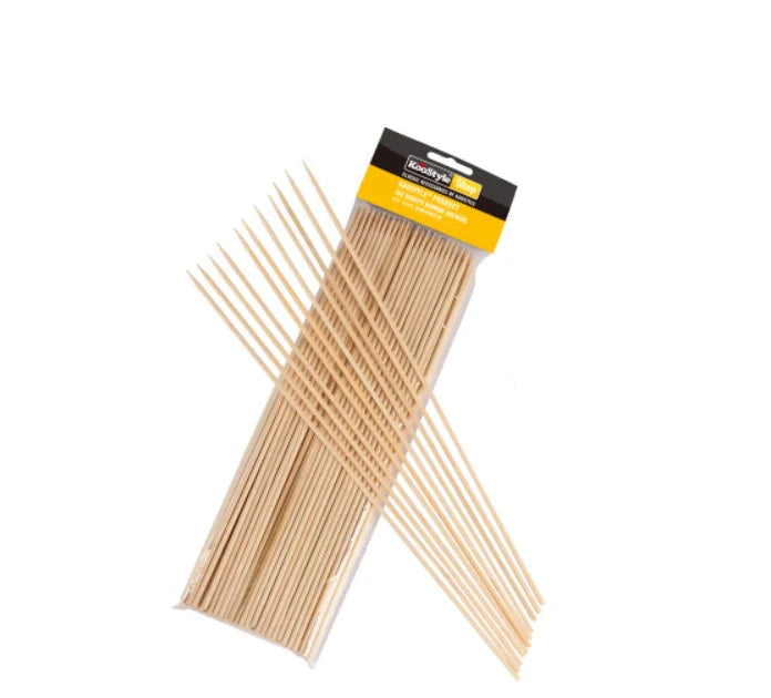 Disposal bamboo skewer BBQ wooden stick skewer 4.0mm