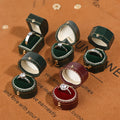 2025 Luxury Single Women's Wedding Engagement Ring Box Oval Octagonal Heart Shape New Fancy Travel Jewelry Case