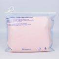 Custom Print Biodegradable Frosted Transparent Zipper Bag PLA Women's Clothes Packaging Circle Hook Zipper Bag Home Compost