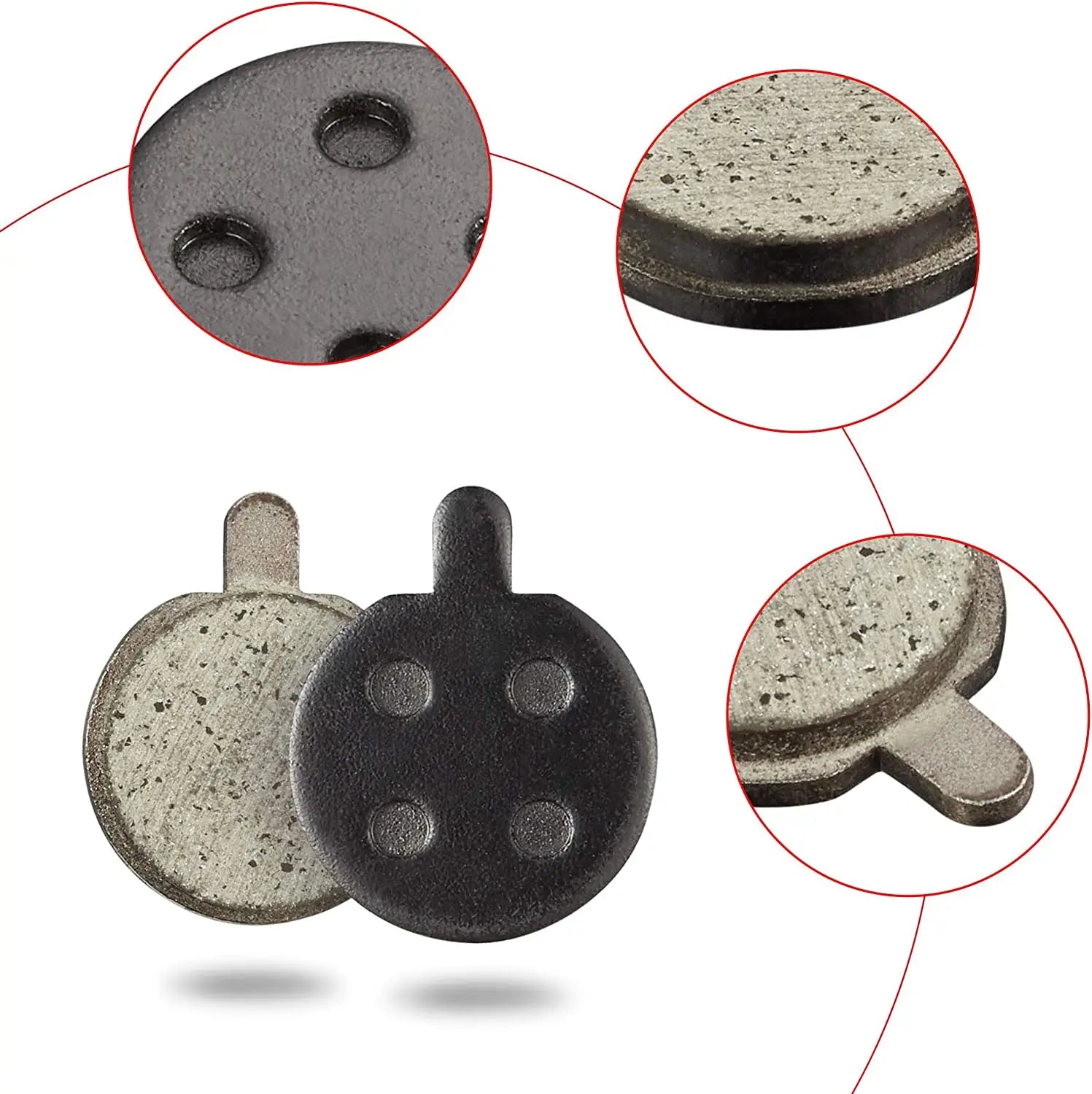 New Image Electric Scooter Accessory Resin Semi-Metal Brake Pads Rear Wheel Brake Compatible with M365 Pro/Pro2 Electric Scooter