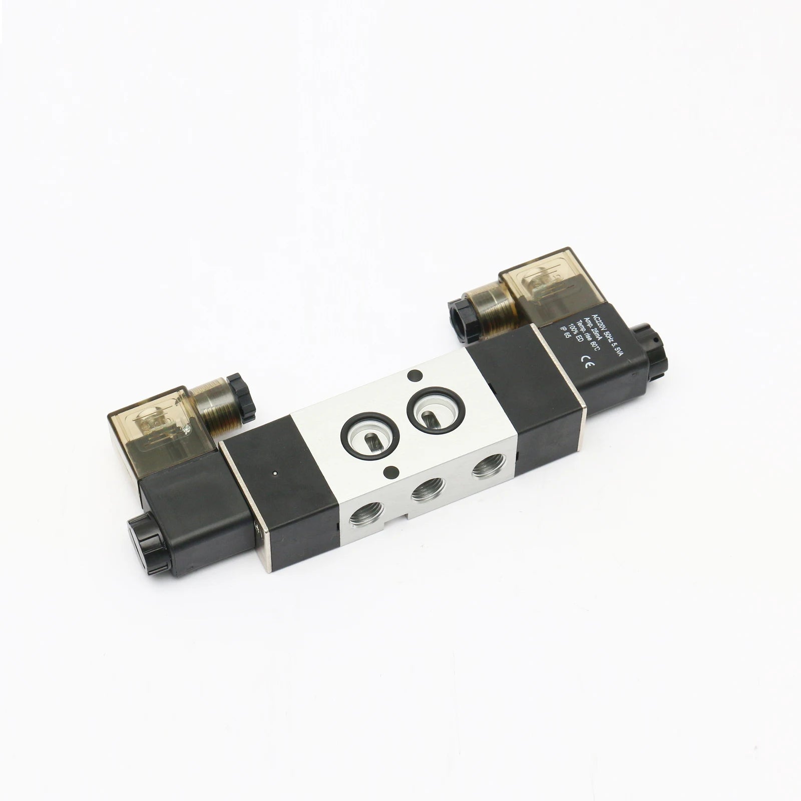OEM Customized 4V320-08B Air 2 Coil 230V 50Hz Double Acting 5/2 Way 1/4NPT 12V Namur Double Control Pneumatic Solenoid Valve