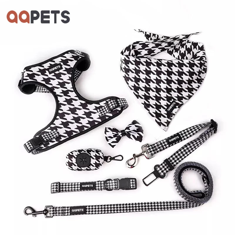 Wholesale Luxury Fashion No Pull Dog Harness and Leash Set Custom Pet Dog Vest Collar Accessories for Large Big Dogs