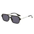 High Quality Retro Sunglasses Double Bridge Shades Wholesale Men Metal Frame Sunglasses Fashionable Sunglasses
