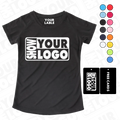 CB110-TSPL Summer Custom Printing Women's 100% Polyester Quick-Dry Sport T Shirts Breathable Blank Gym Running Plain T Shirts