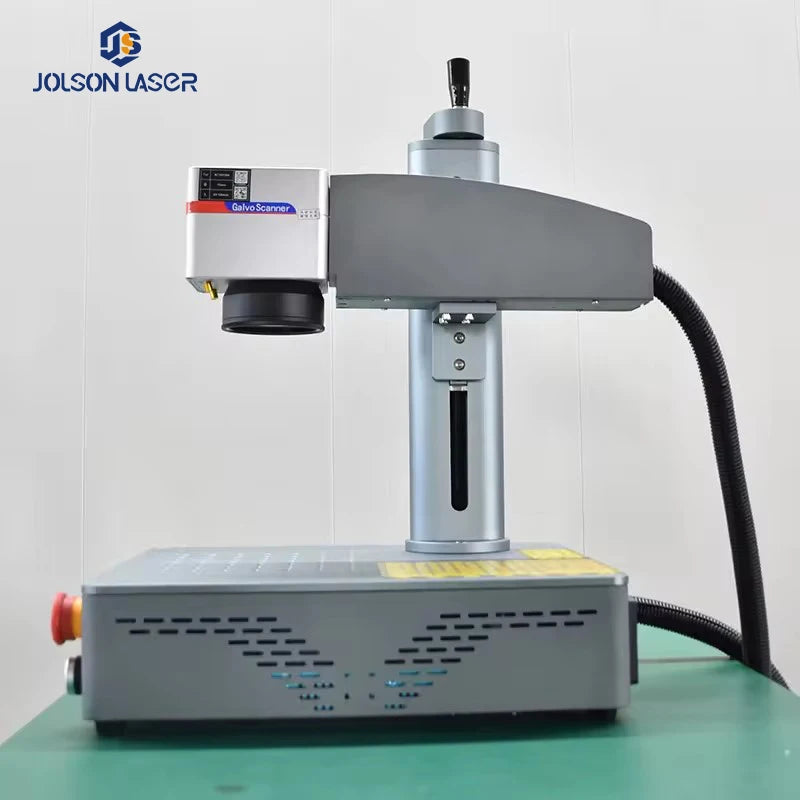 China's Mini Desktop Portable 20W 30W 50W Raycus Fiber Laser Marking Machine for Chains Automatic Various DXF PLT BMP AI DWG DST