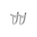 Custom Huggie 18k Real Gold Earrings With Shining Diamonds  Fine Jewelry 18k Gold Earrings Wholesale