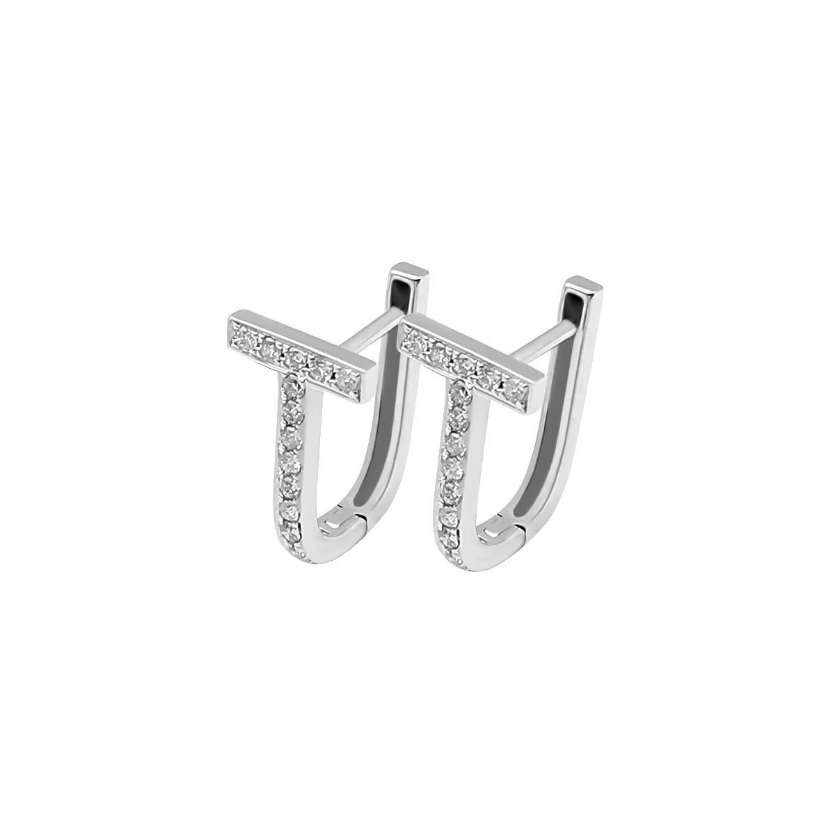 Custom Huggie 18k Real Gold Earrings With Shining Diamonds  Fine Jewelry 18k Gold Earrings Wholesale