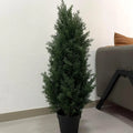 Custom 90cm Artificial Bonsai Cypress Tree Indoor Evergreen Eco-friendly Durable Plastic Festivals Decorative Garden