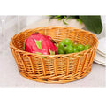 Wholesale Hand Woven Lovely Storage Natural Country Toto Fruit Picking Basket Decorative Round Bread Organizer Wicker Baskets