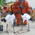 Red-crowned Crane Custom Life Size Animatronic Animals Figurines for Wildlife Zoo