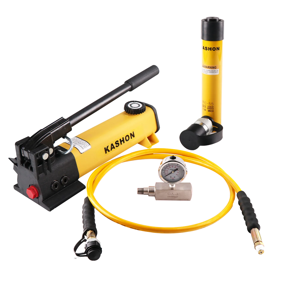 SCR55H 5 Ton 5 in / 127mm Stroke Single Acting Spring Return Hydraulic Cylinder Jack for Lifting Priceand Hand Pump Set