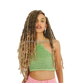 Wholesale New Butterfly Locs Hair 36Inch Long Pre Looped Braiding Locs Crochet Hair Butterfly Locs Hair