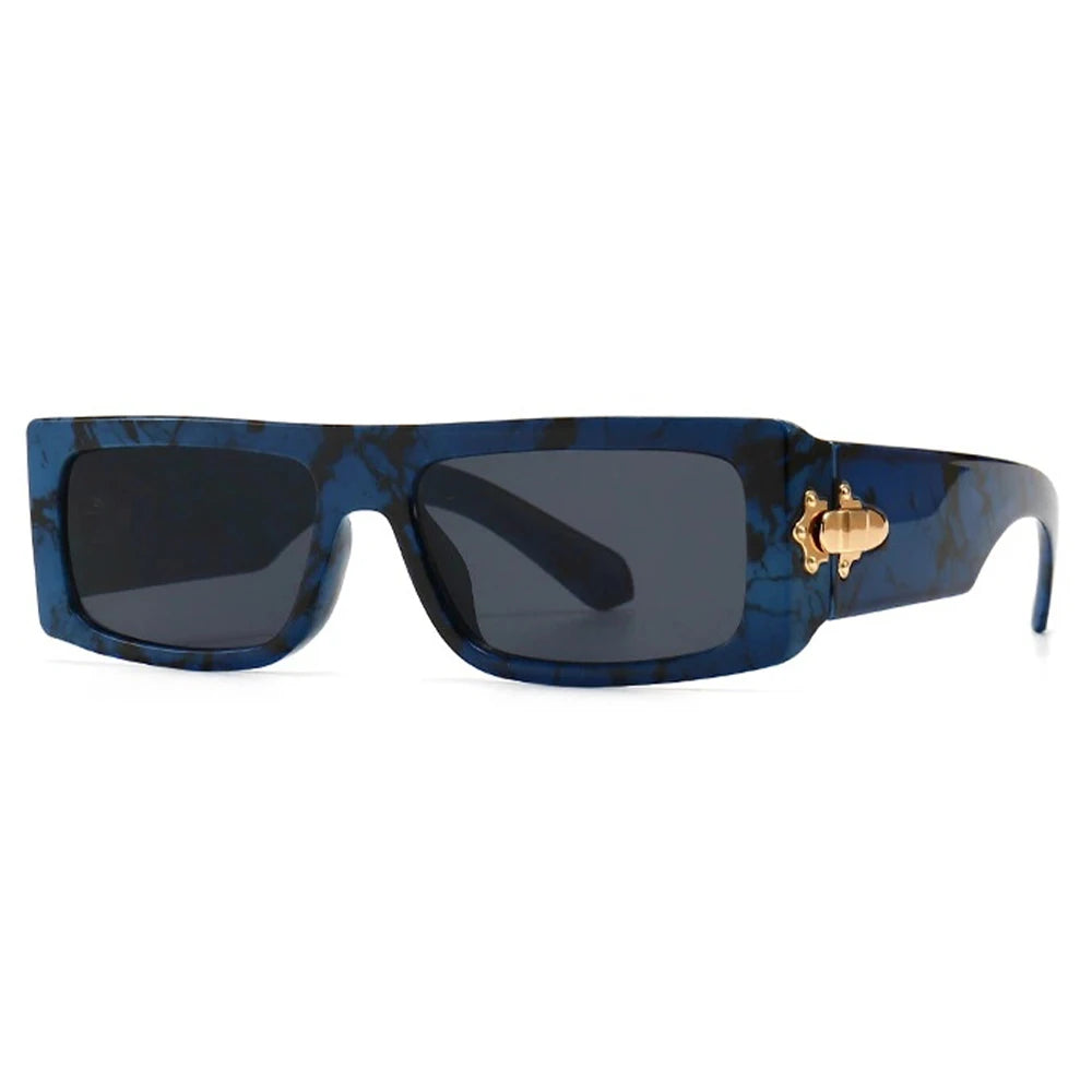 6944 Fashionable Hot Style Narrow Rectangular Frame Modern Glamour Sunglasses