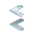 Hongzun LHJS Heavy Duty 36*36mm Iron Blue Zinc Silver Connector Triangle Corner Brace Picture Aluminum Frame Bracket Fastener