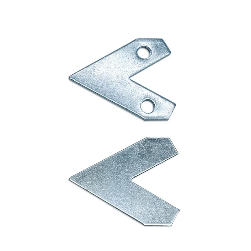 Hongzun LHJS Heavy Duty 36*36mm Iron Blue Zinc Silver Connector Triangle Corner Brace Picture Aluminum Frame Bracket Fastener
