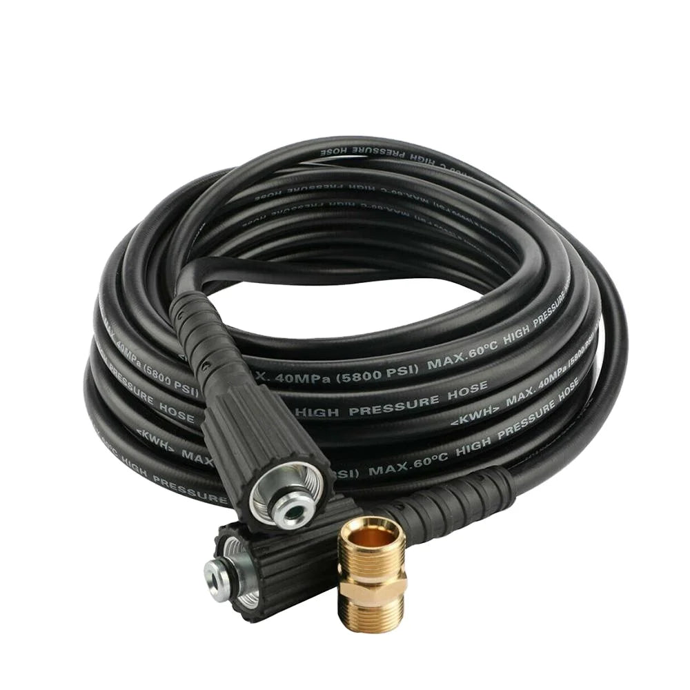 M22 Black Female Jet Wash Extension Female High Pressure Washer Hose Tool 15M