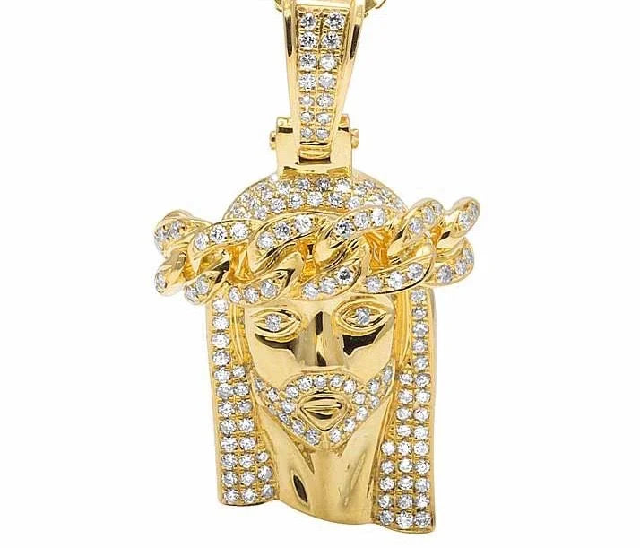 Wholesale Jesus Christian Find Jewelry Pass Diamond Tester VVS Moissanite 925 Silver Religion Men Necklace Pendant