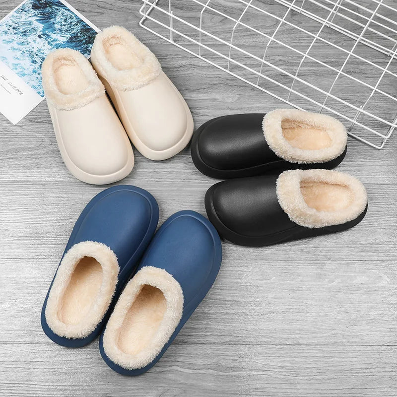 2025 Waterproof Warm EVA Slippers Lightweight Anti-Slip Home Winter Slippers Cheap for Men