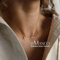 Customized Name Stainless Steel Necklace Personalized Pendant Nameplate Choker Gold Necklace for Women