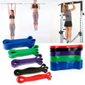 Gym Equipment Yoga Mat Latex Ankle Cuff Resistance Bands Glute Bands Natural Durable Home Exercise Red Theraband Latex Free Loop