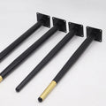 WELLTOP Modern Design Iron Sofa Legs Customizable Color for Dining Kitchen Hotel-Metal Furniture Legs for Living Room Bedroom