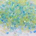 Candy Color Transparent Smooth Surface Miniature Plastic Roll Fillers Bingsu Beads for Slime Filling Decorations Accessories