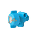 1/8 F Blue Plastic FogJet Mini Pressure or Siphon Pneumatic Atomizing External Mixing Flat Fan Round Cone Fog Spray Jet Nozzle