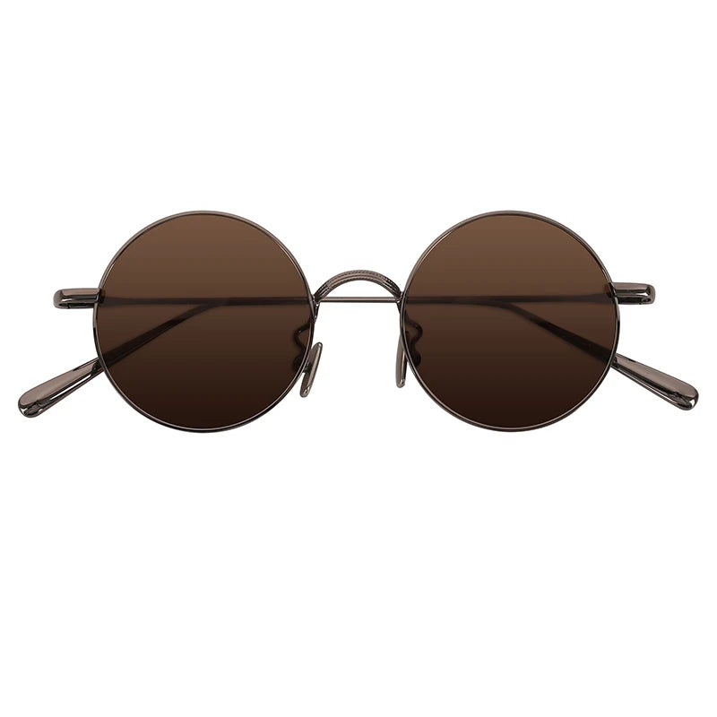 Vintage Round Metal Sunglasses Custom Logo Wholesale Fashion Women Men Glasses UV400