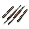 Professional Dual-end Nail Gel Builder Brush Custom Nail Tips Detail Liner Oval Brush with Wood Handle for Nail Tips Painting