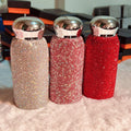 Custom 260ml Gem Colored Luxury Stainless Steel Diamond Insulated Rhinestone Water Bottle Bling Tumbler