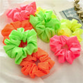 MIO Korea New Fluorescence Color Hair Band Colorful Hair Scrunchies Fashion Accessories 10cm Elastic Hair Tie Rope Girl Ponytail