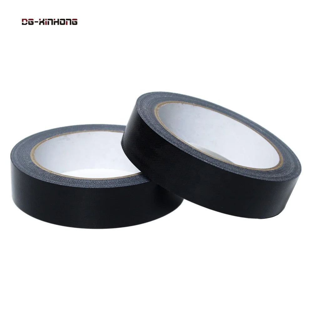 2- Heavy Duty Black Light Blocking Exhibition Wedding Carpet Edge Binding Fixing Repairing Duck Cloth Duct Rubber Adhesive Tape