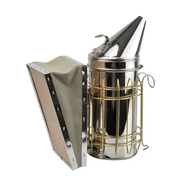 New Multi-sweet Stainless Steel Bee Smoker with Corium Bellow 28.5cm Height for Beekeeping Tools