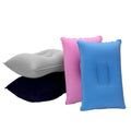 Outdoor Portable Sleeping Inflatable Travel Pillow for Waist Neck Gray/Navy Blue 38x23cm PVC Material