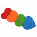 Heart Shape Silicone Pet Food Slow Feeder Treat Calming Licking Pad Small Animals Lick Mat with Suction