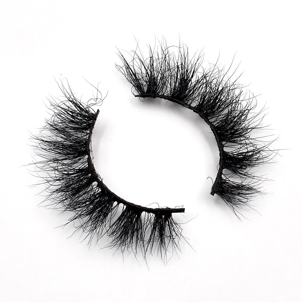 Mink Lashes 3d Mink Eyelash 20mm Natural Mink False Eyelashes for Daily Makeup Full Strip Lash Private Label