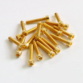 Donlis Gold Color 3*18mm Hex Head LP Humbucker Guitar Pickup Pole Screws for Handmade Electric Pickup Kits