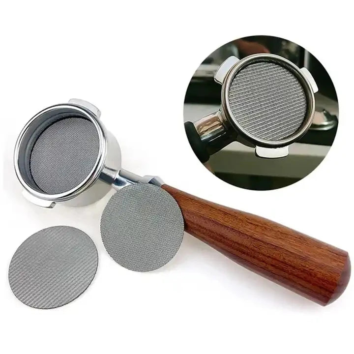 Stainless Steel Professional Barista Coffee Filter Mesh Plate for Espresso Portafilter Filter Basket 58.5mm Espresso Puck Screen