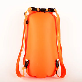 35L Waterproof Floating Swim Buoy Dry Bag Backpack with Shoulder Waist Strap for Open Water Swimming Paddling Hiking
