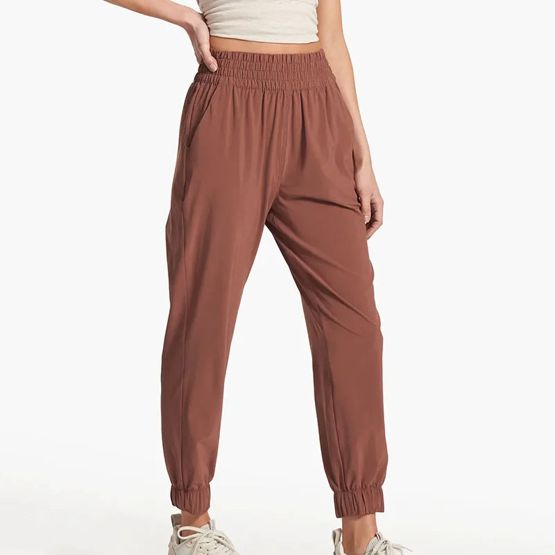 High Waisted Polyester Spandex Women Workout Gym Wholesale Blank Golf Jogger Pants