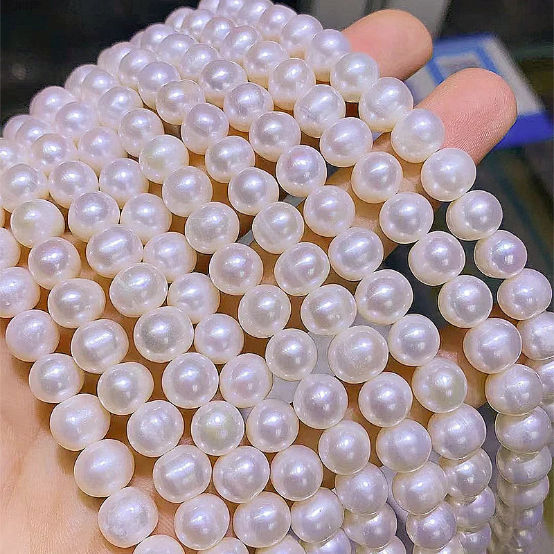 Zhuji Natural Cultured Freshwater Pearls a High Luster 3-11mm Factory Price Natural Round  FreshwaPearl Strand Jewelry Necklace