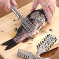 HelloWorld 1 Pc Scales Remover Tools Stainless Steel Fast Cleaning Fish Skin Scales Brush Shaver Cleaner Descaler Skinner Scaler Gadget