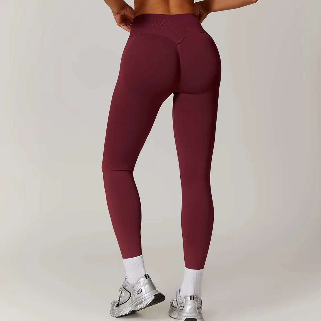 Women's High Waist Butt Lifting Yoga Leggings Long Sport Pants with High Elastic Scrunch Butt Drop Shipping Gym Wear