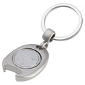 Custom Trolley Token Coin Holder Key Ring Metal With Magnetic Shopping Cart Token Coin Keychain