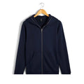 Wholesale Full Zip up Face Hoodie Custom 100% Cotton Men Oversize Premium Zipped Hoodie With logo
