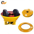 Gold Grinding Machine 1100 Wet Pan Mill with Bearing AC Motor 6-7t/day Capacity for Gold Extraction Processing CE ISO Certified