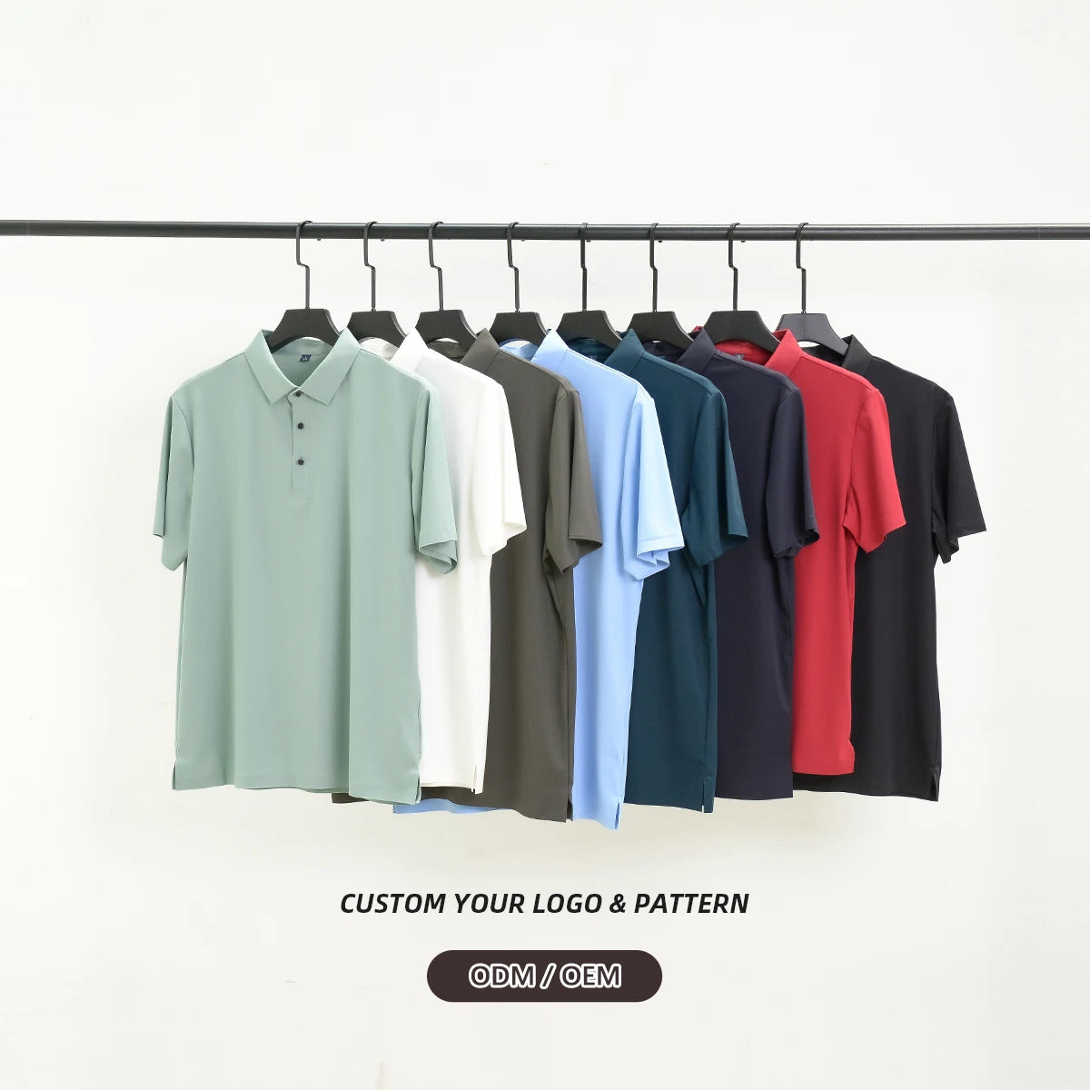 Wholesaler Custom 175g Nylon Spandex Plain Unisex Athletic Fit Golf T Shirt High Quality Sports Blank Golf T-Shirt